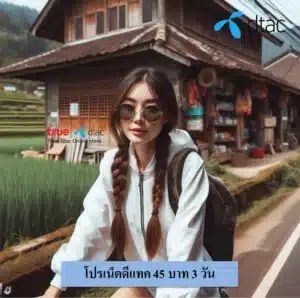 เน็ตดีแทค 45 บาท 3 วัน
